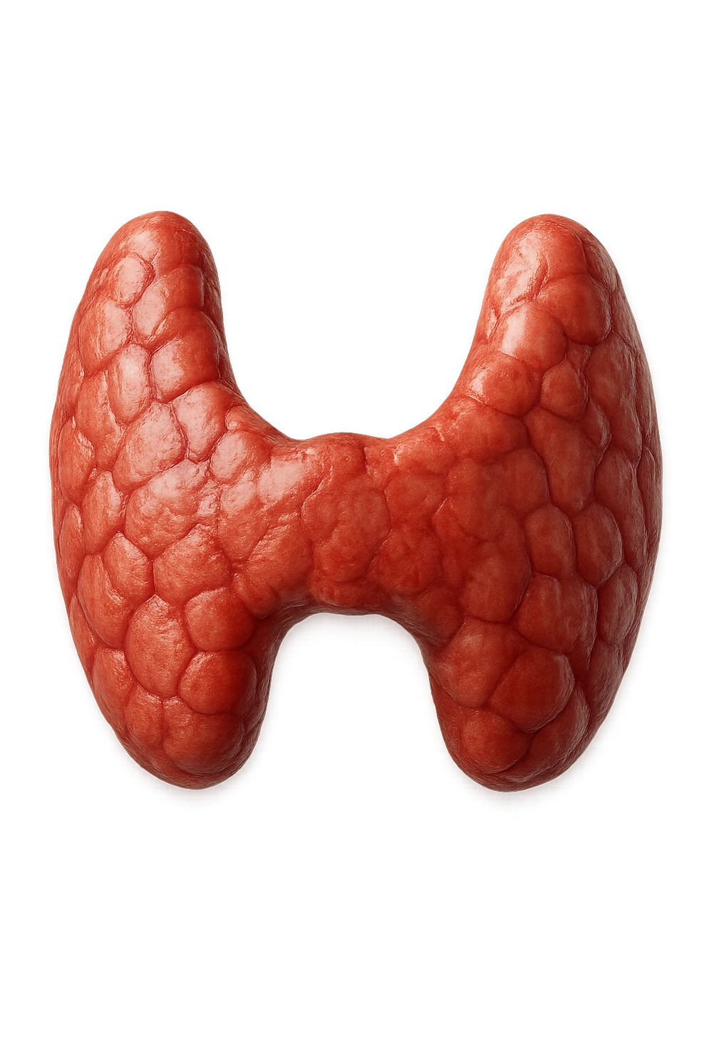 tiroide umana anatomica fluttua in aria realistici in 4k emoji