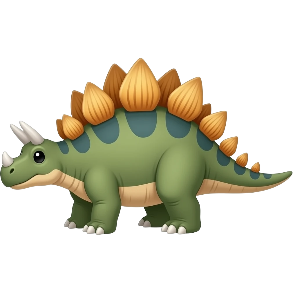 cartoon stegosaurus emoji