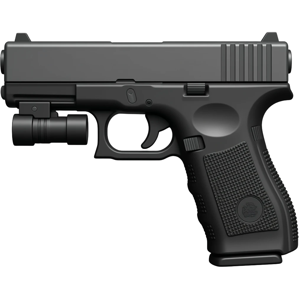 glock 17 with flash light emoji