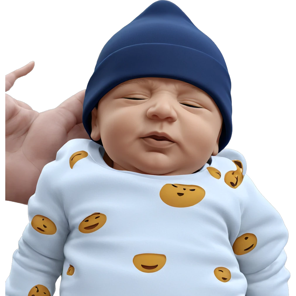 boy sleeping in beanie emoji