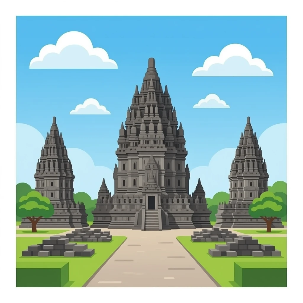 Candi Prambanan emoji