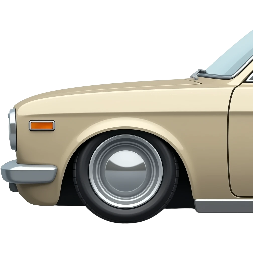 Gol quadrado antigo rebaixado com carro grudado no chão e rodas um pouco pra dentro da lataria de lado somente as 4 rodas abaixa mais ele abaixa mais a lataria e coloca as rodas pra dentro da caixa de rodas emoji