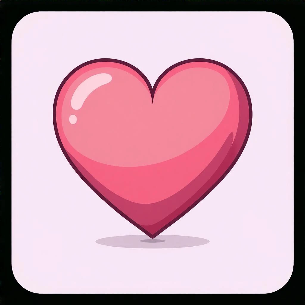 pink heart emoji emoji
