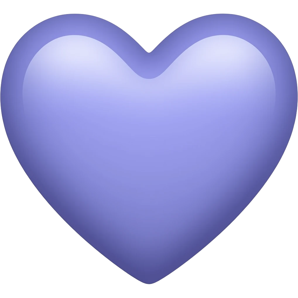 A bluish purple heart emoji