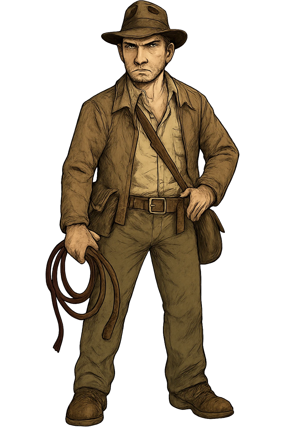 Extract the character from the background, including the clothes and accessories they are wearing, and place on a transparent background. Keep the original style and appearance exactly the same. emoji