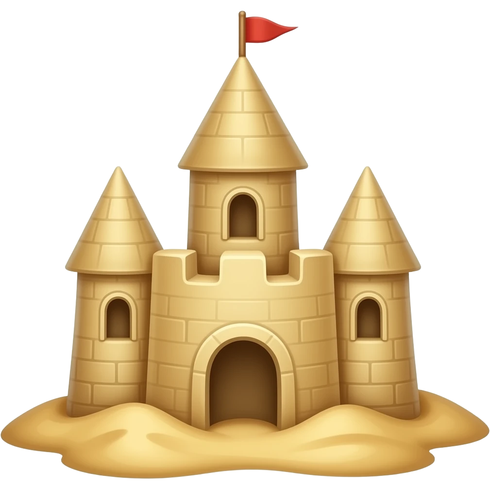 Sandcastle emoji