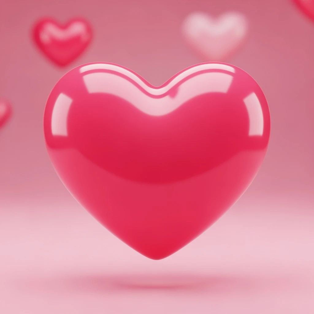 pink heart emoji, cute, shiny emoji
