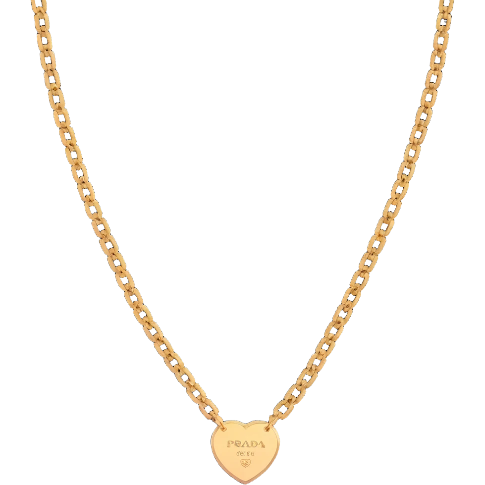 Luxury Prada chain necklace emoji