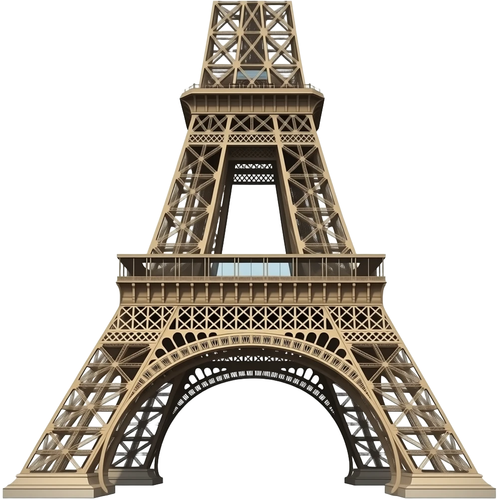 Emoji De la Torre eiffel muy realista emoji