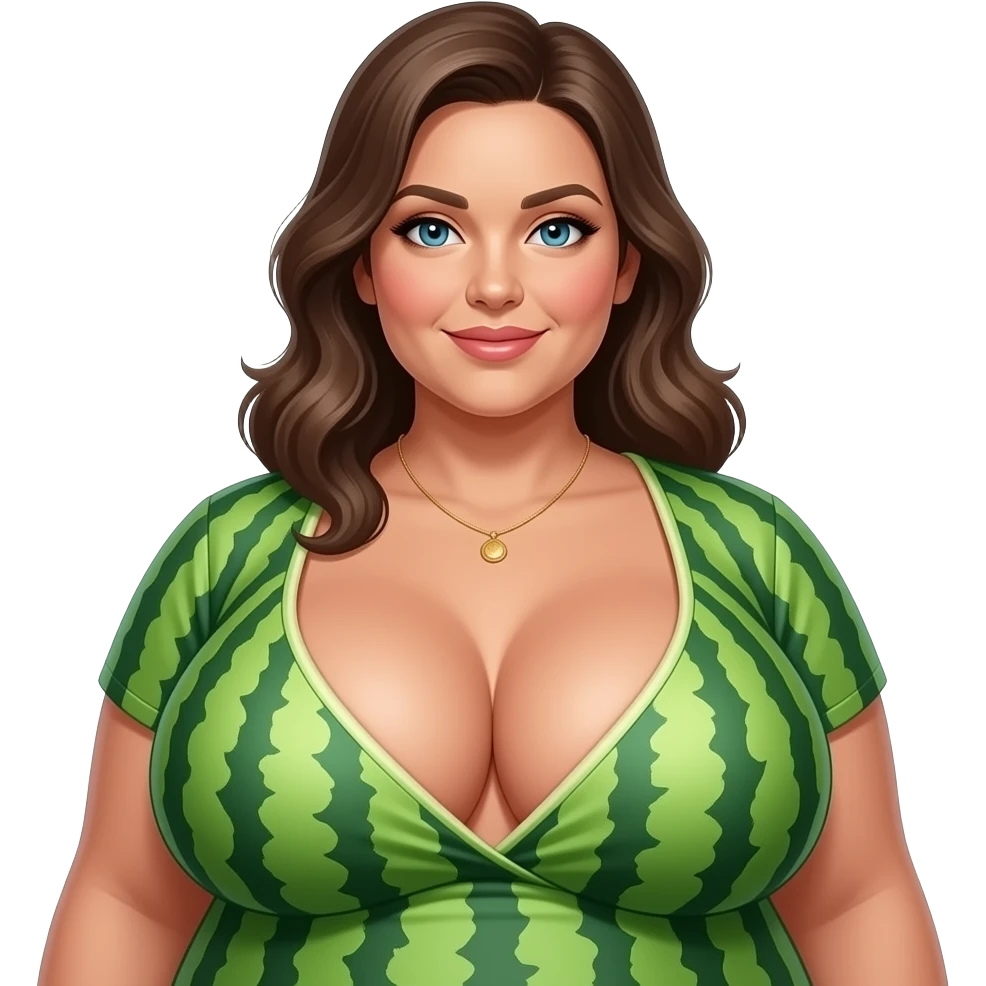 sexy lady with boobs the size of watermelons emoji