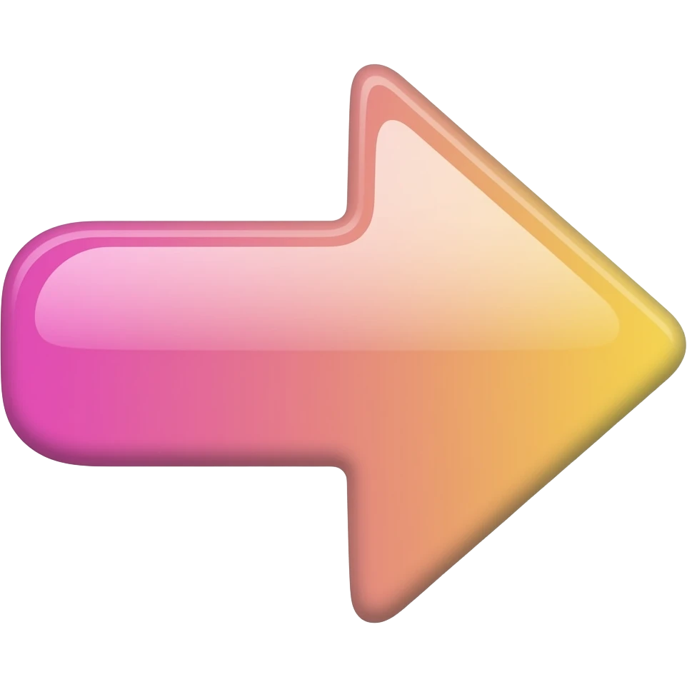 una flech en forma  gradual emoji