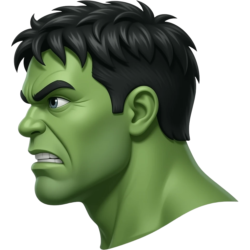 hulk de lado emoji