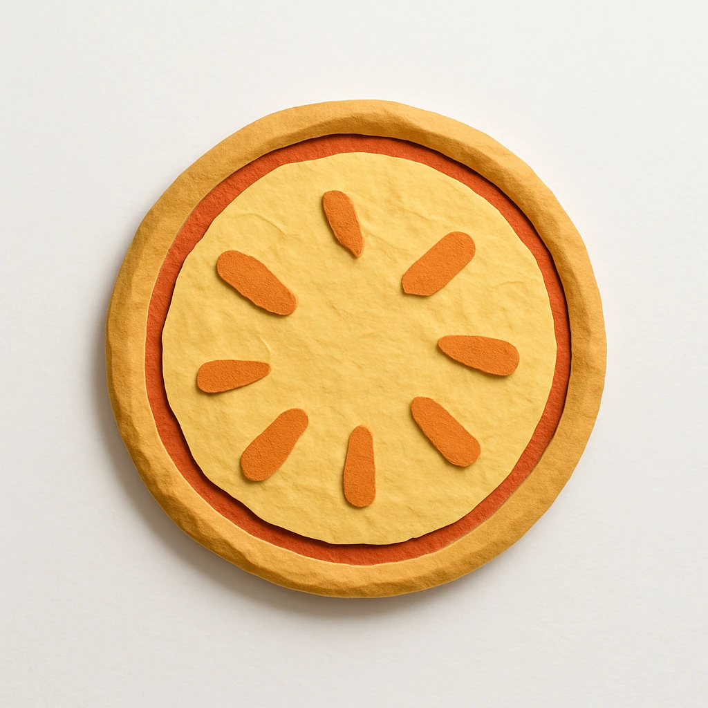 circular whole cheese pizza emoji