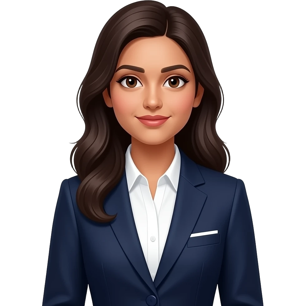 Indian lady  in suit emoji