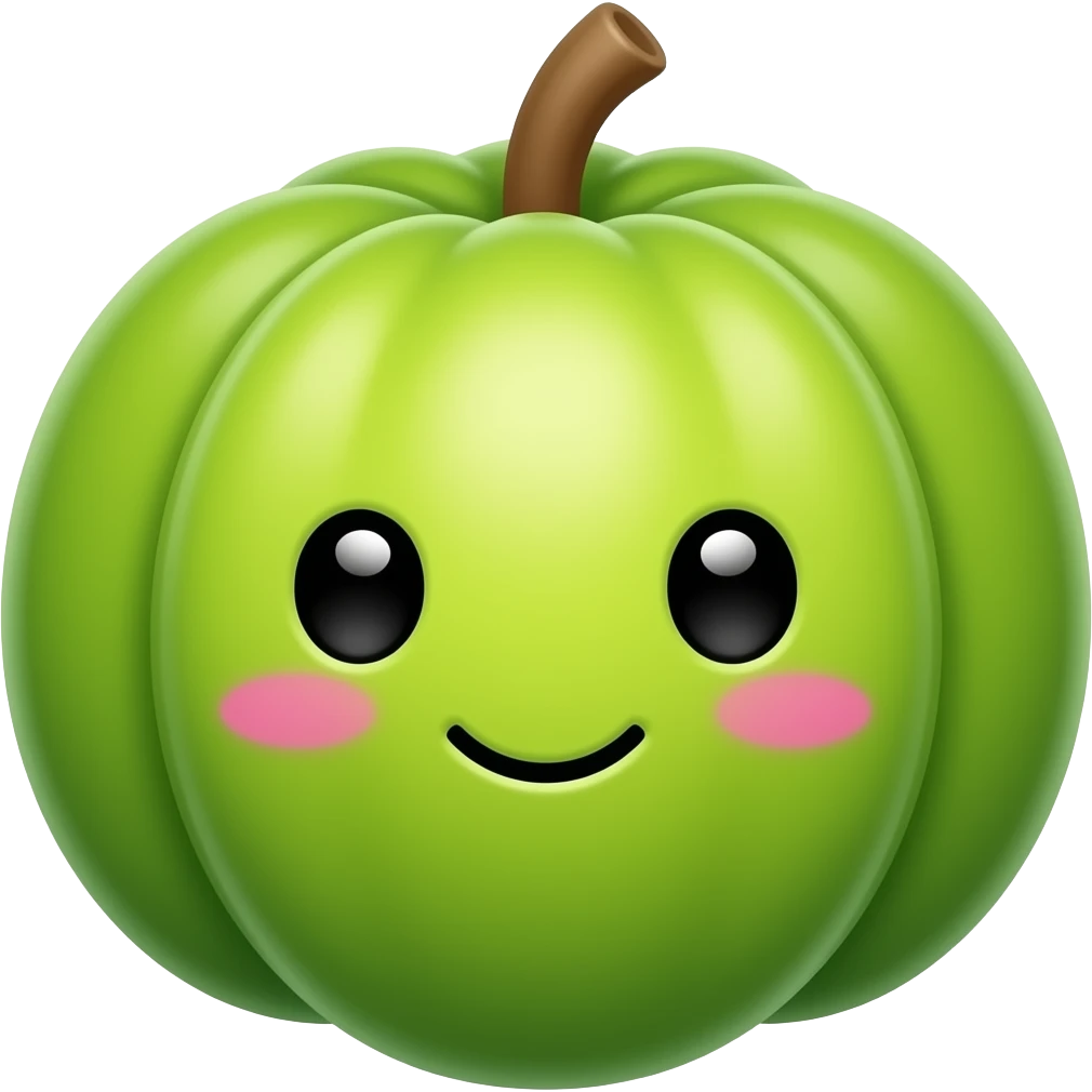 Kawaii Ackee fruit emoji