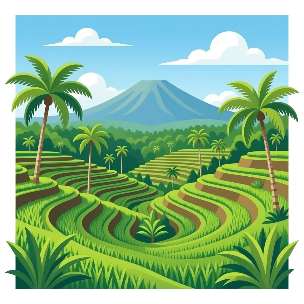 bile rice terraces tegallalang emoji