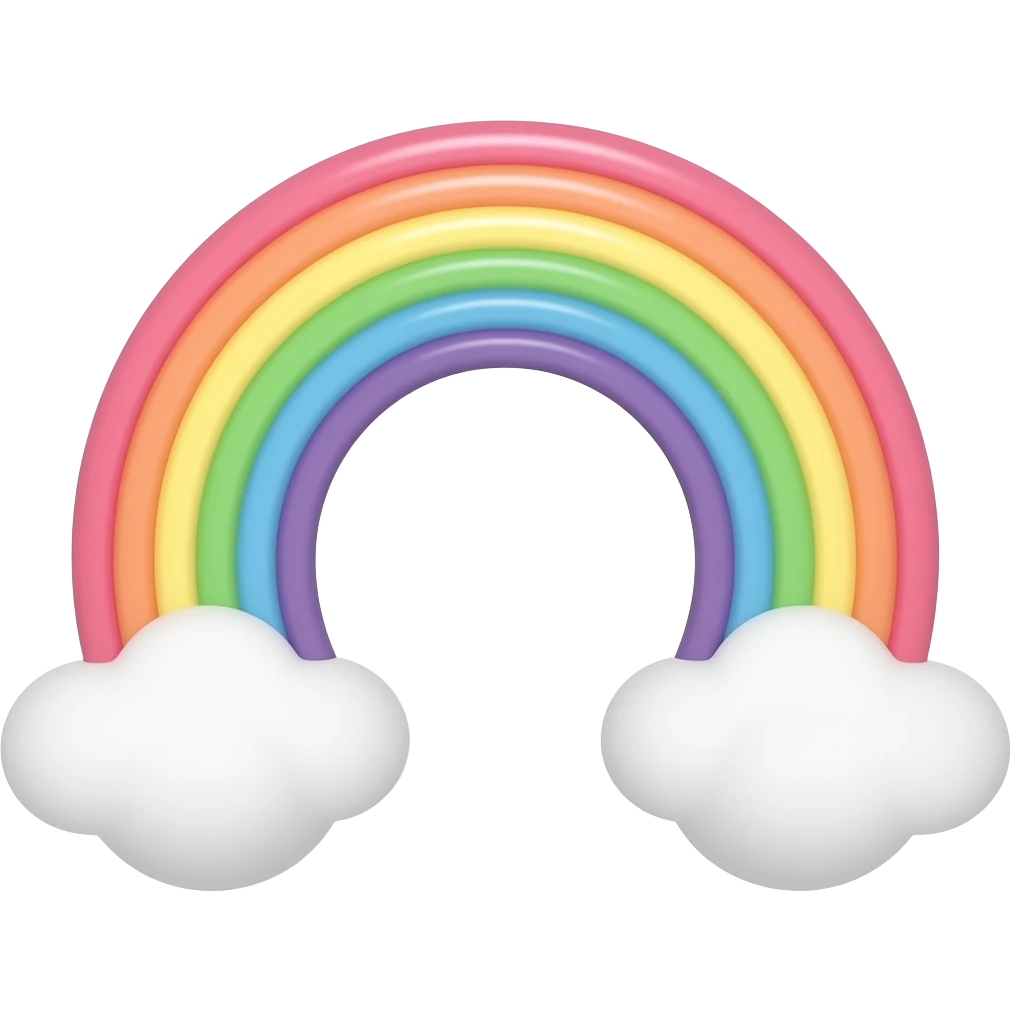 rainbow pastel horn! emoji