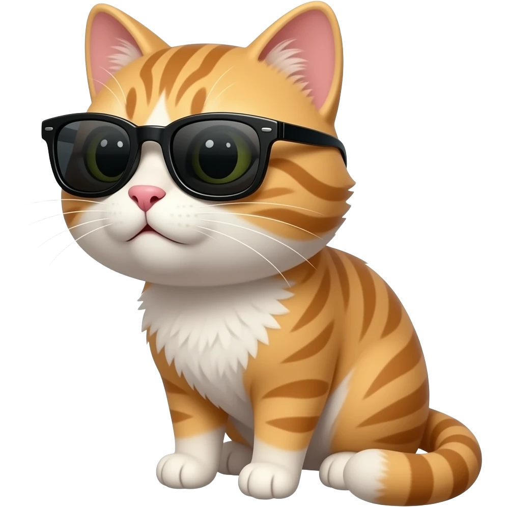Cat wearing sunglasses emoji