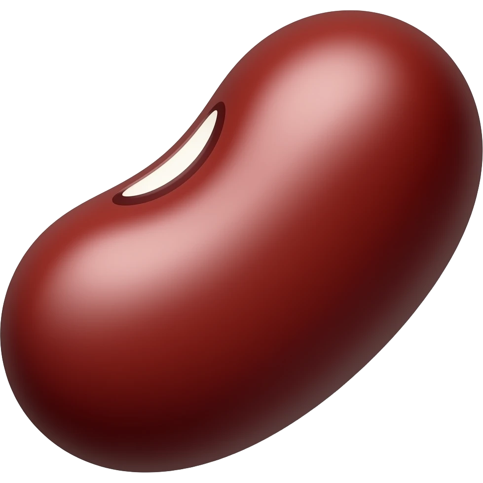 red bean emoji