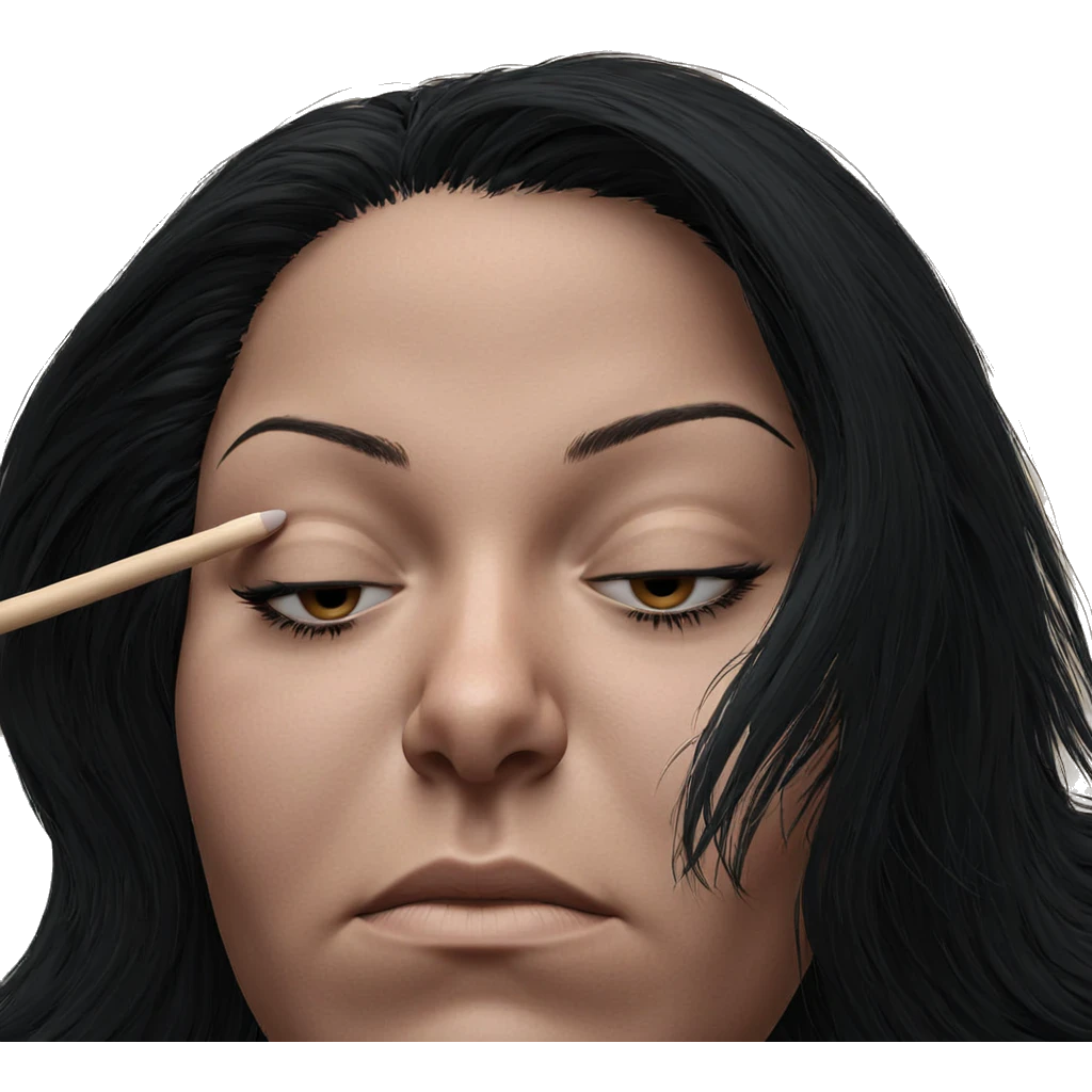 girl with closed eye portrait emoji