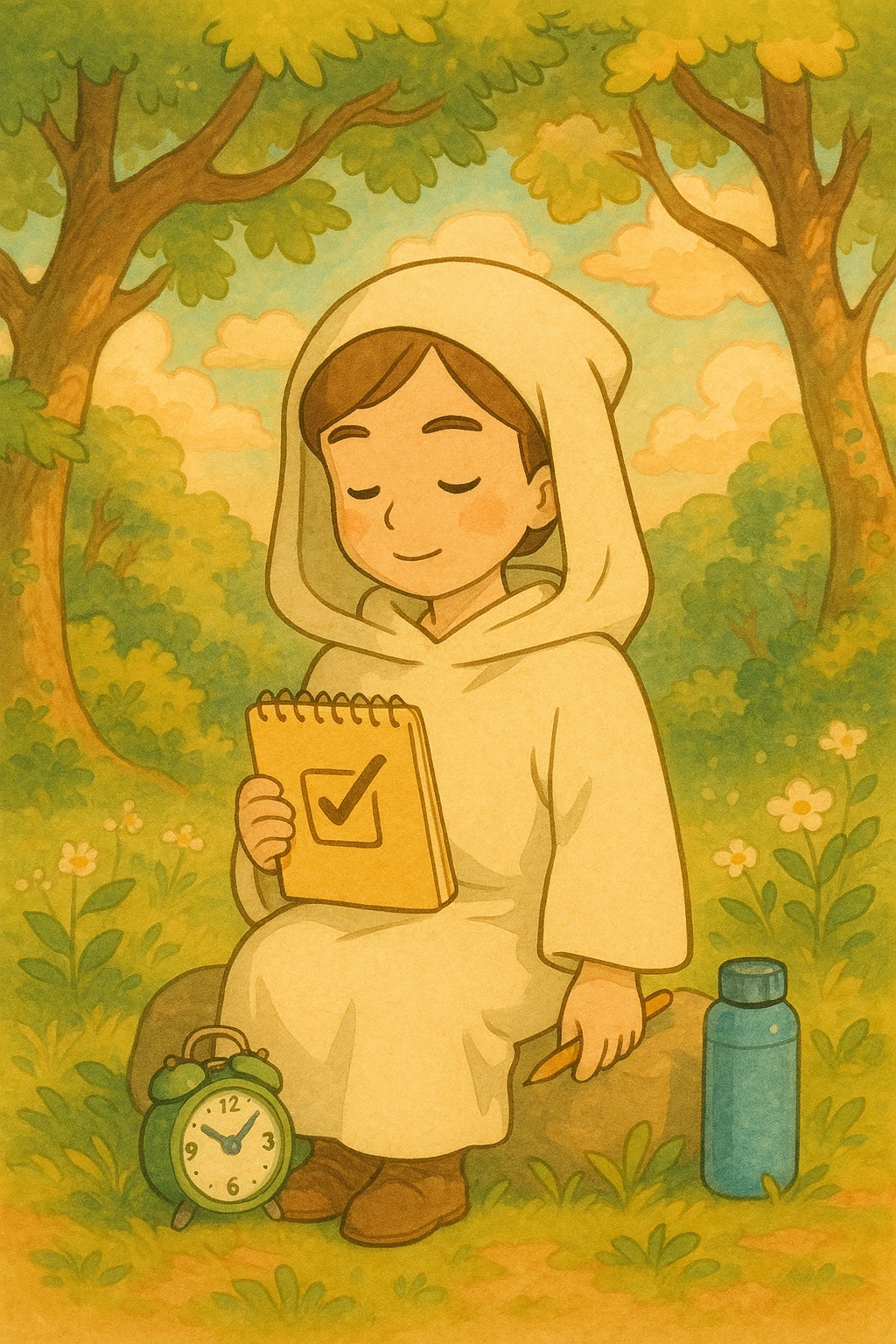 habit symbol, ghibli style emoji