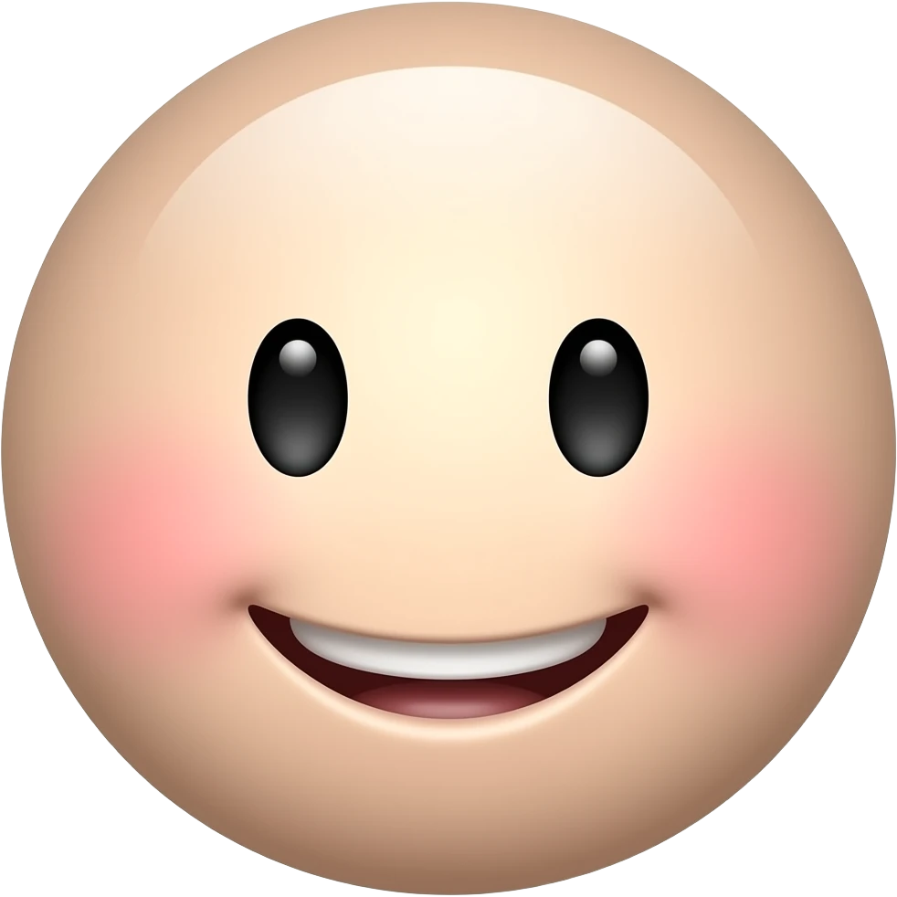 emogi com buchechas rosadas emoji