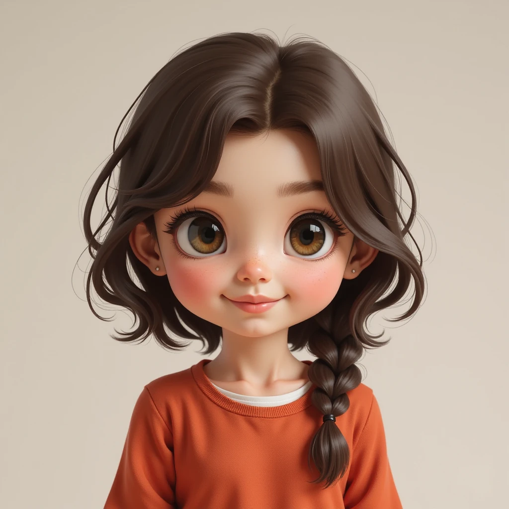 cute girl, photorealistic style, variation 4 emoji