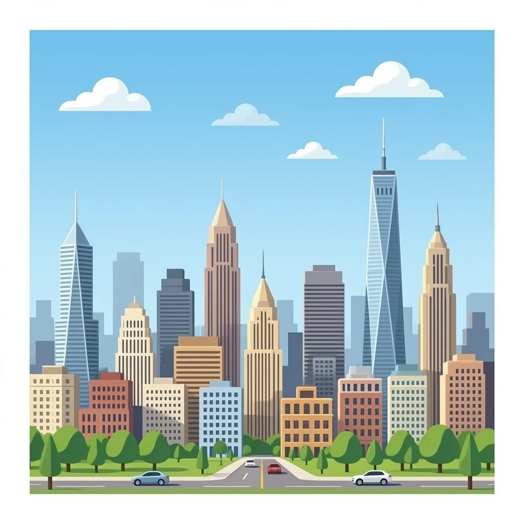 High Bar: 3D emoji style, glossy surface, soft shadows, white background, centered, no text, city skyline with bar emoji