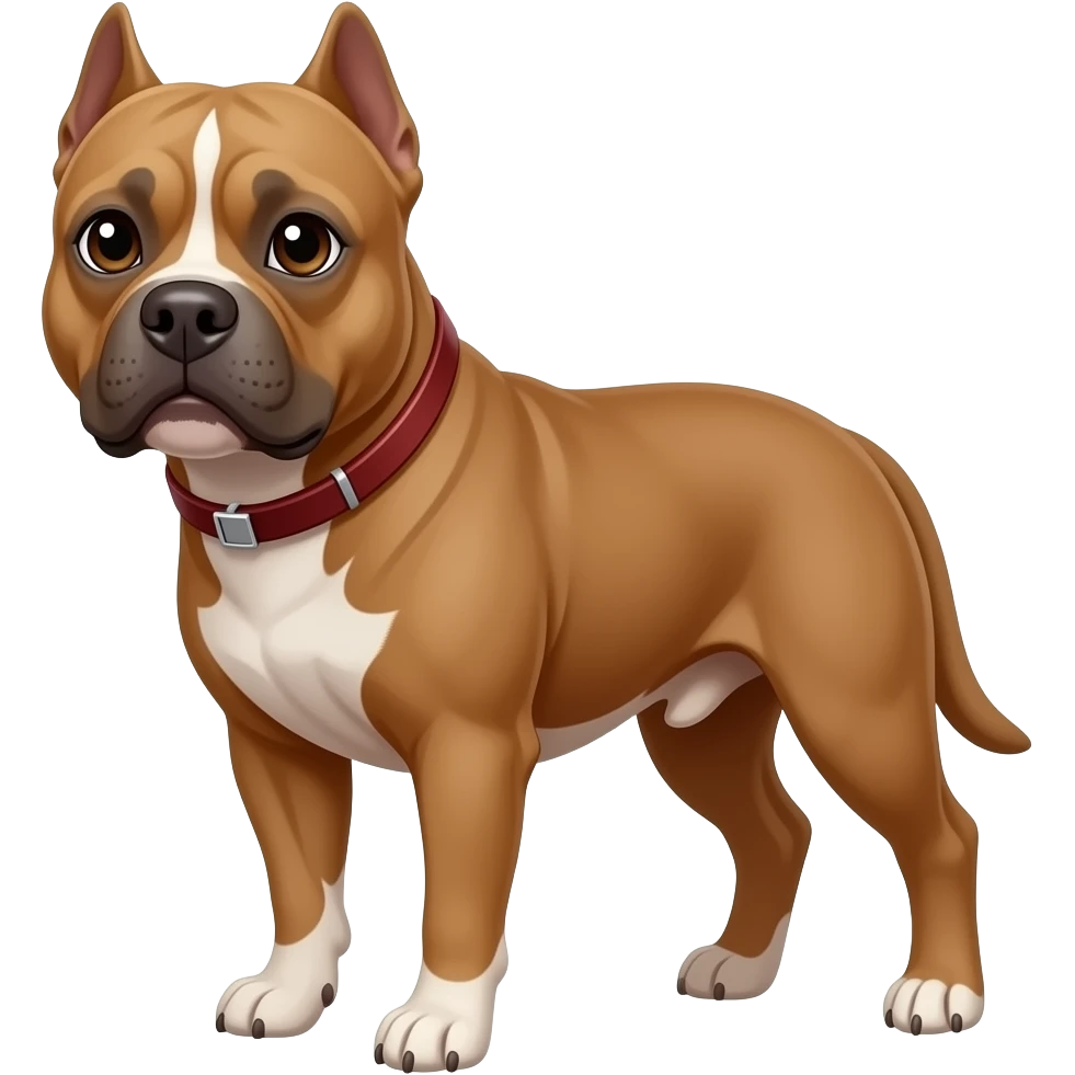 American Pit Bull Terrier brown color emoji