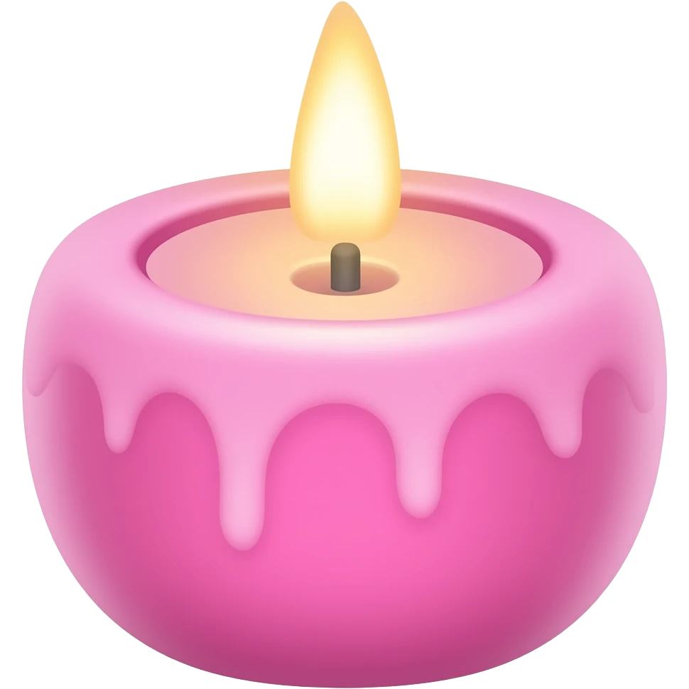 vibe pink Candle emoji
