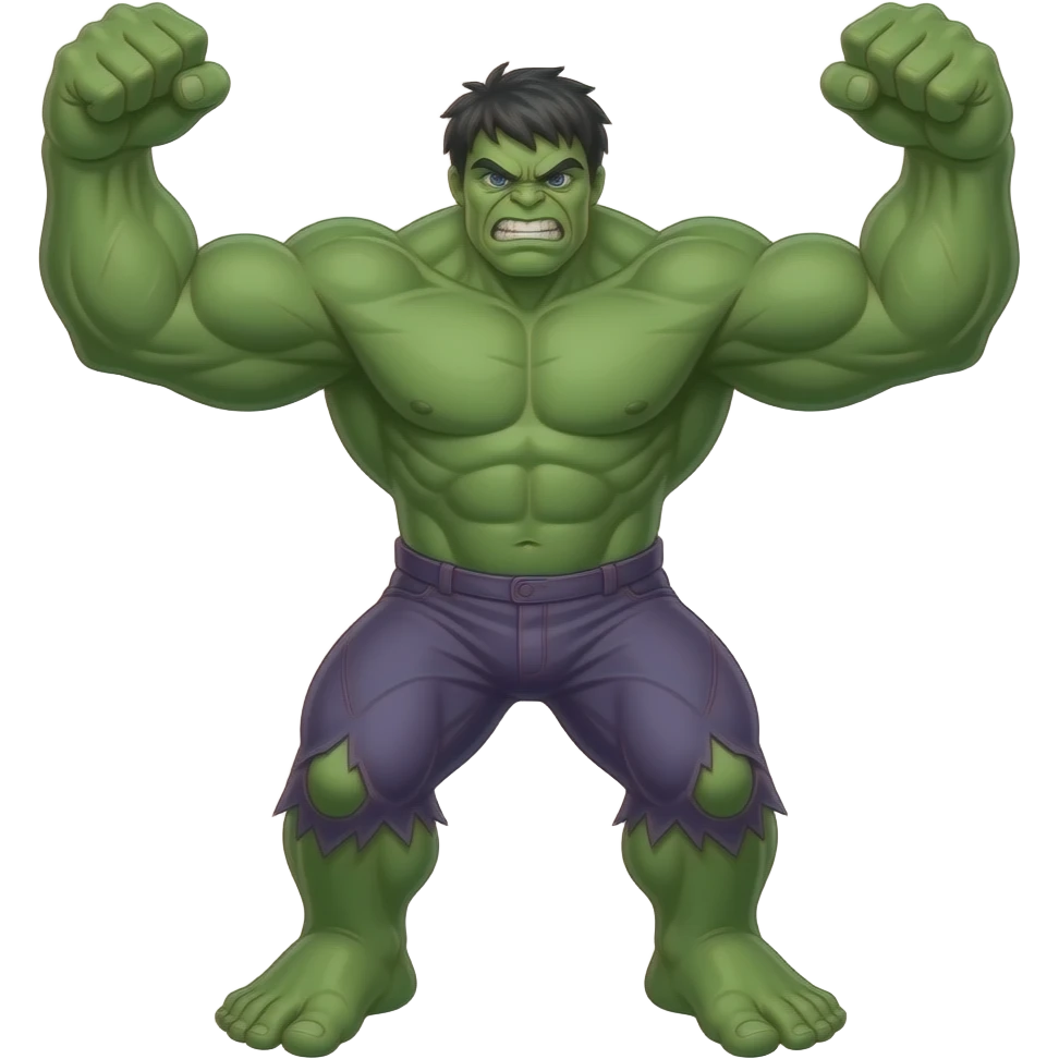 Hulk full body emoji