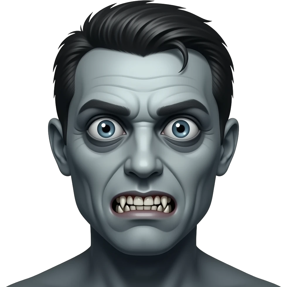 make the creepiest emoji possible emoji