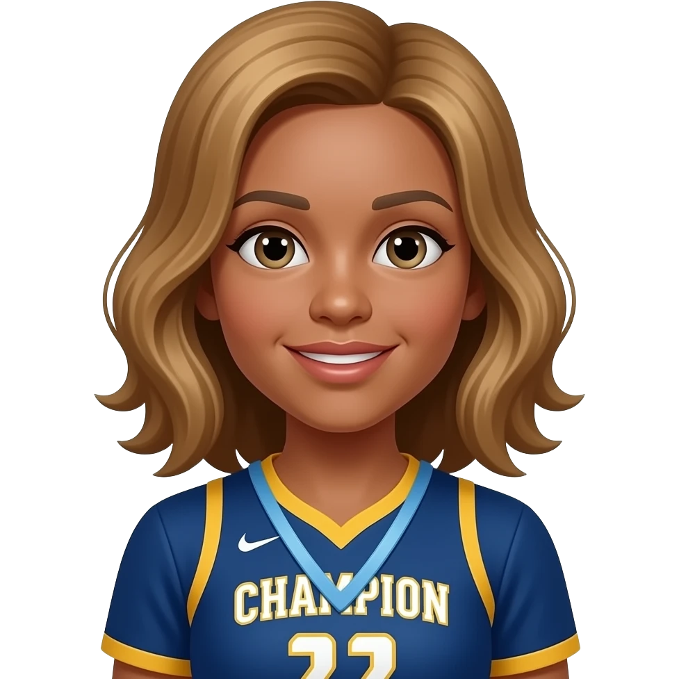 Delaney as a champion emoji
