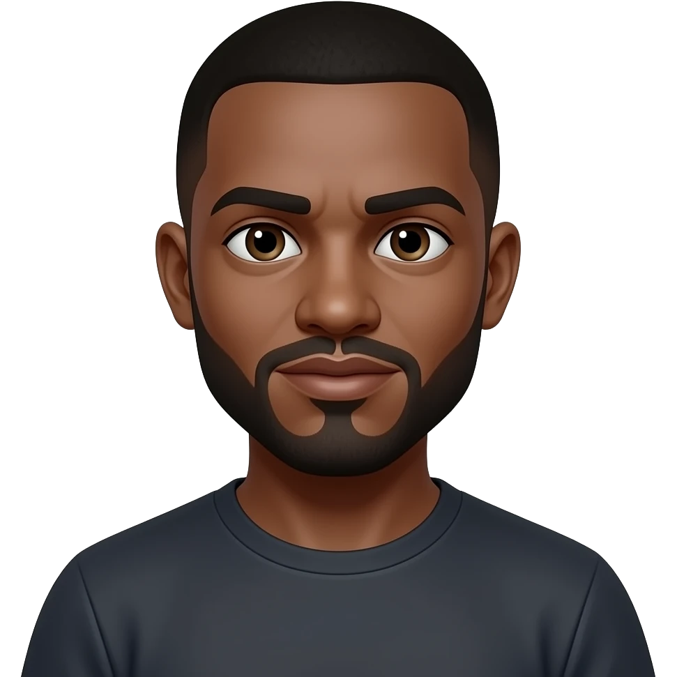 Scary looking nigga emoji