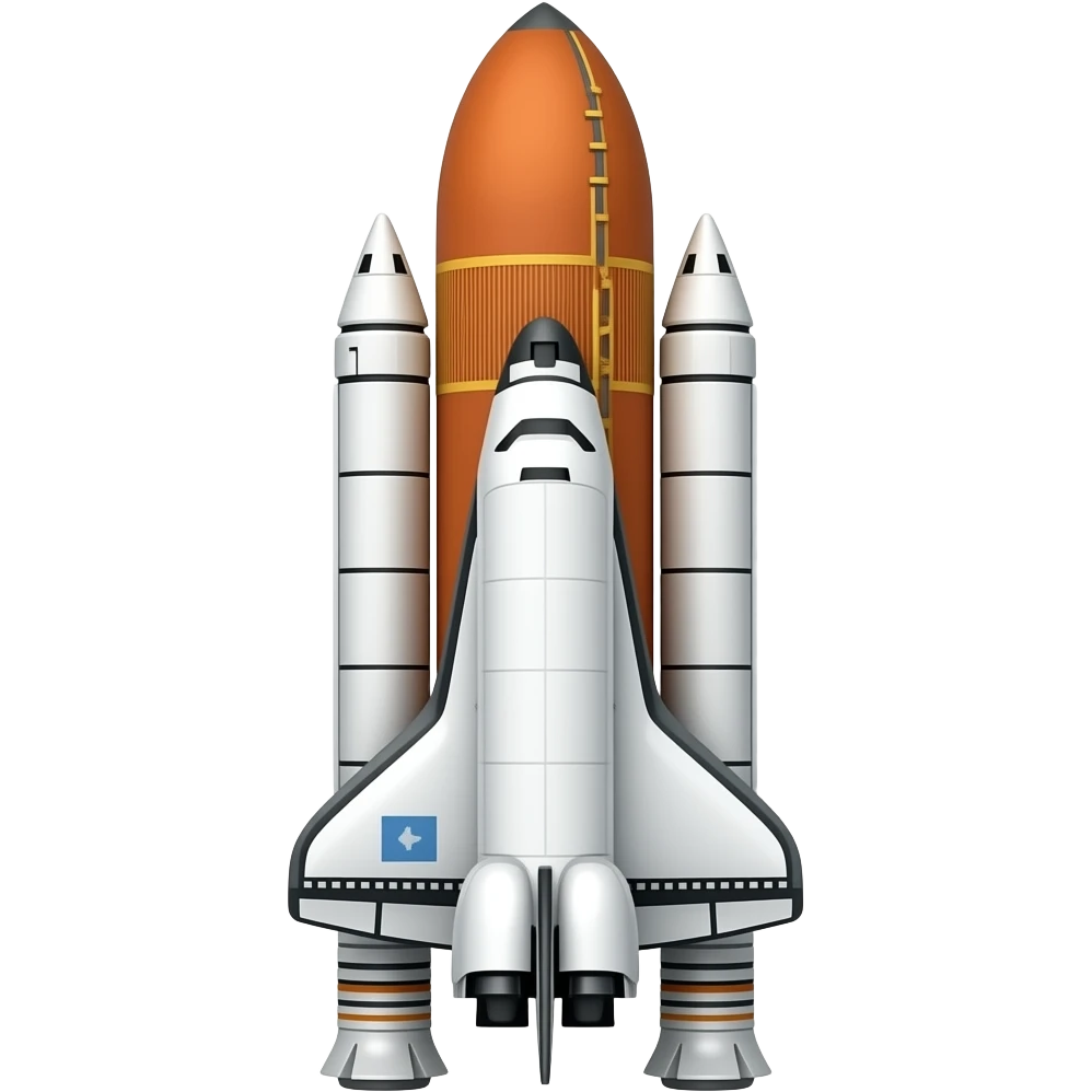 space shuttle emoji