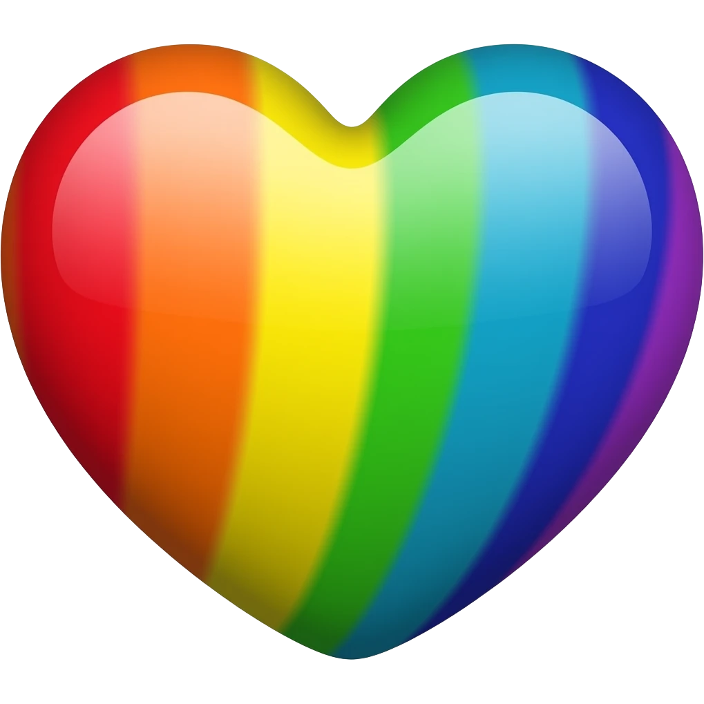 Rainbow heart emoji