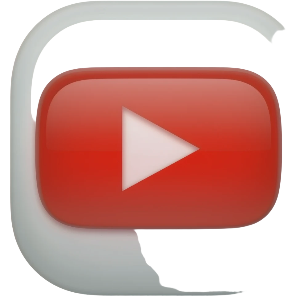 the youtube logo emoji