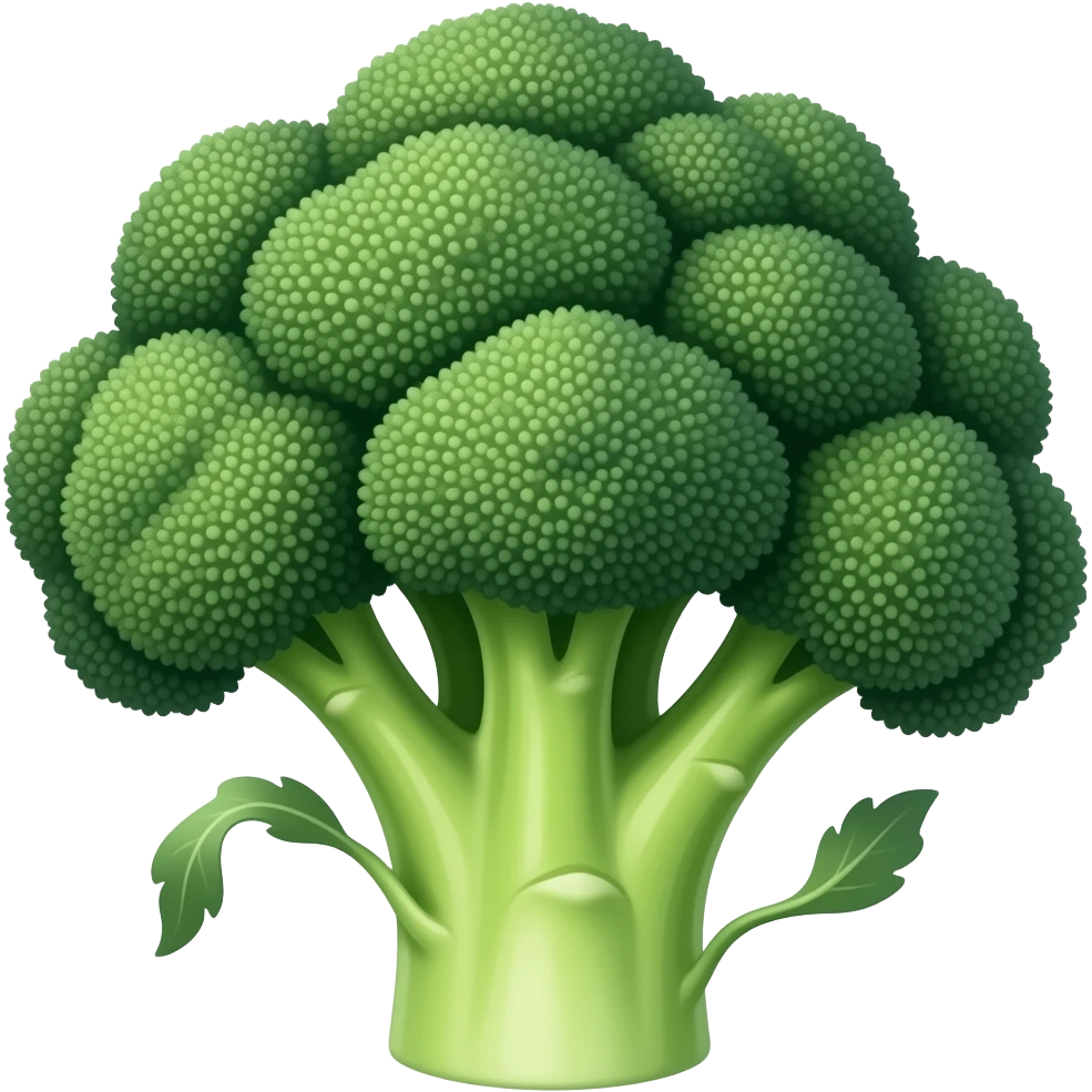 broccoli, in a suggestive manner emoji