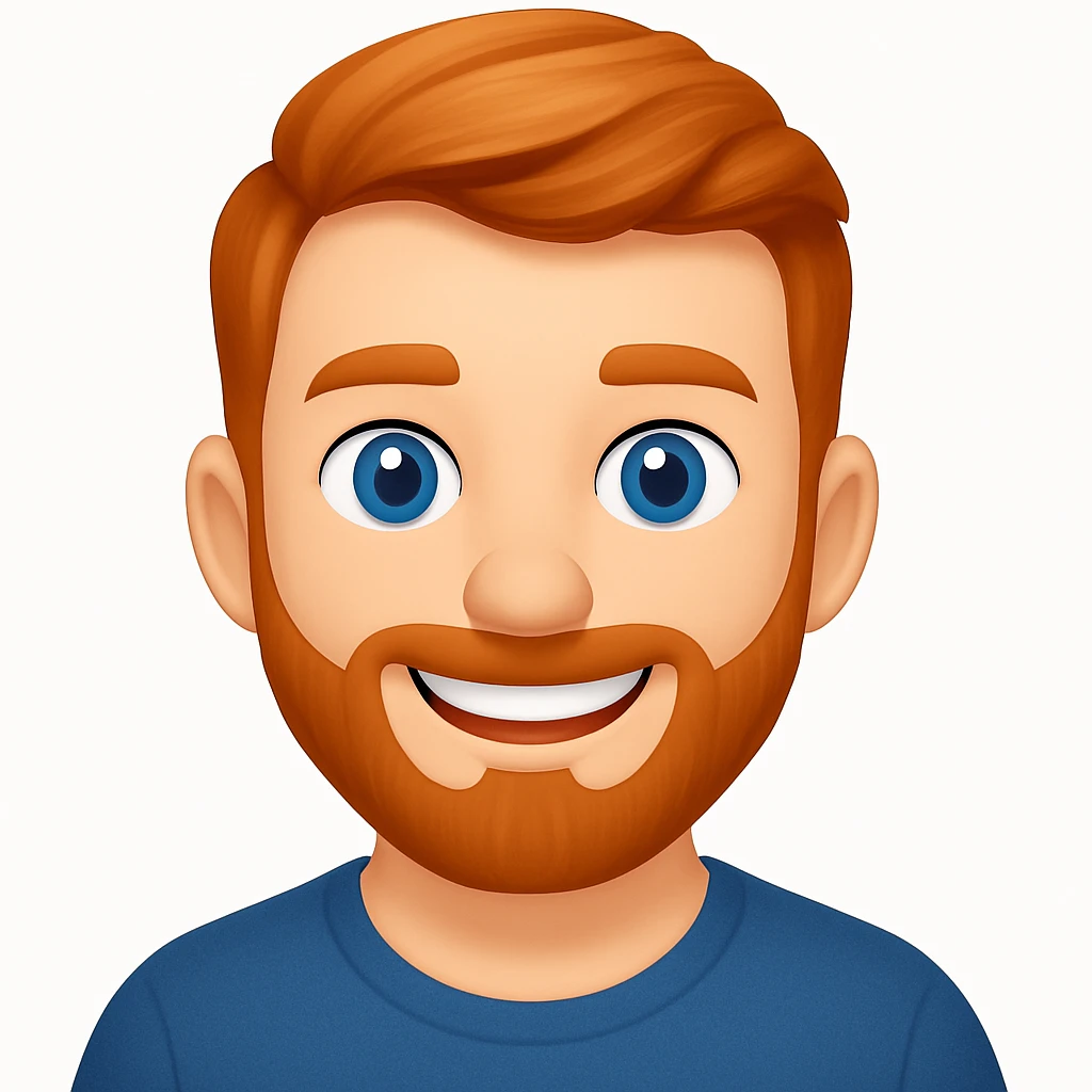 turn the second man in emoji style of the 1st image, match the facial features and clothes emoji