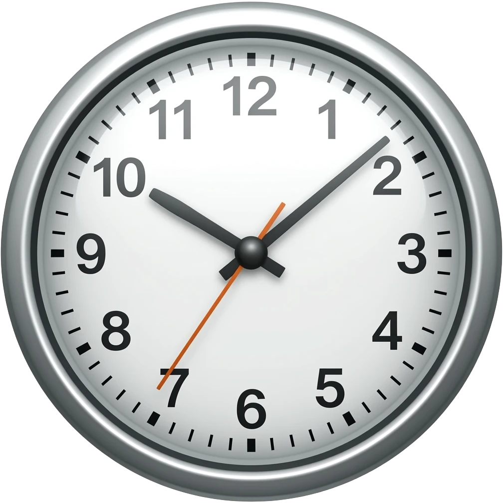 analog clock emoji
