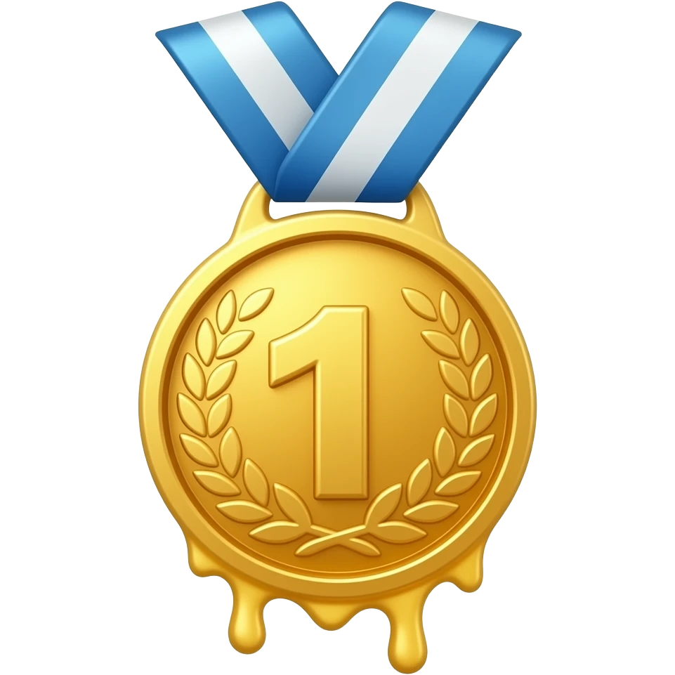 Melting medal emoji