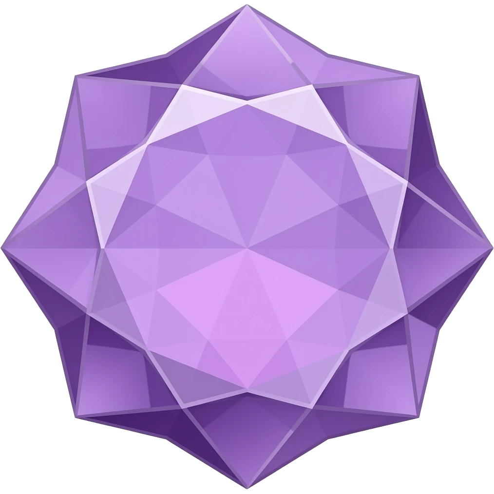 Mauve crystal emoji