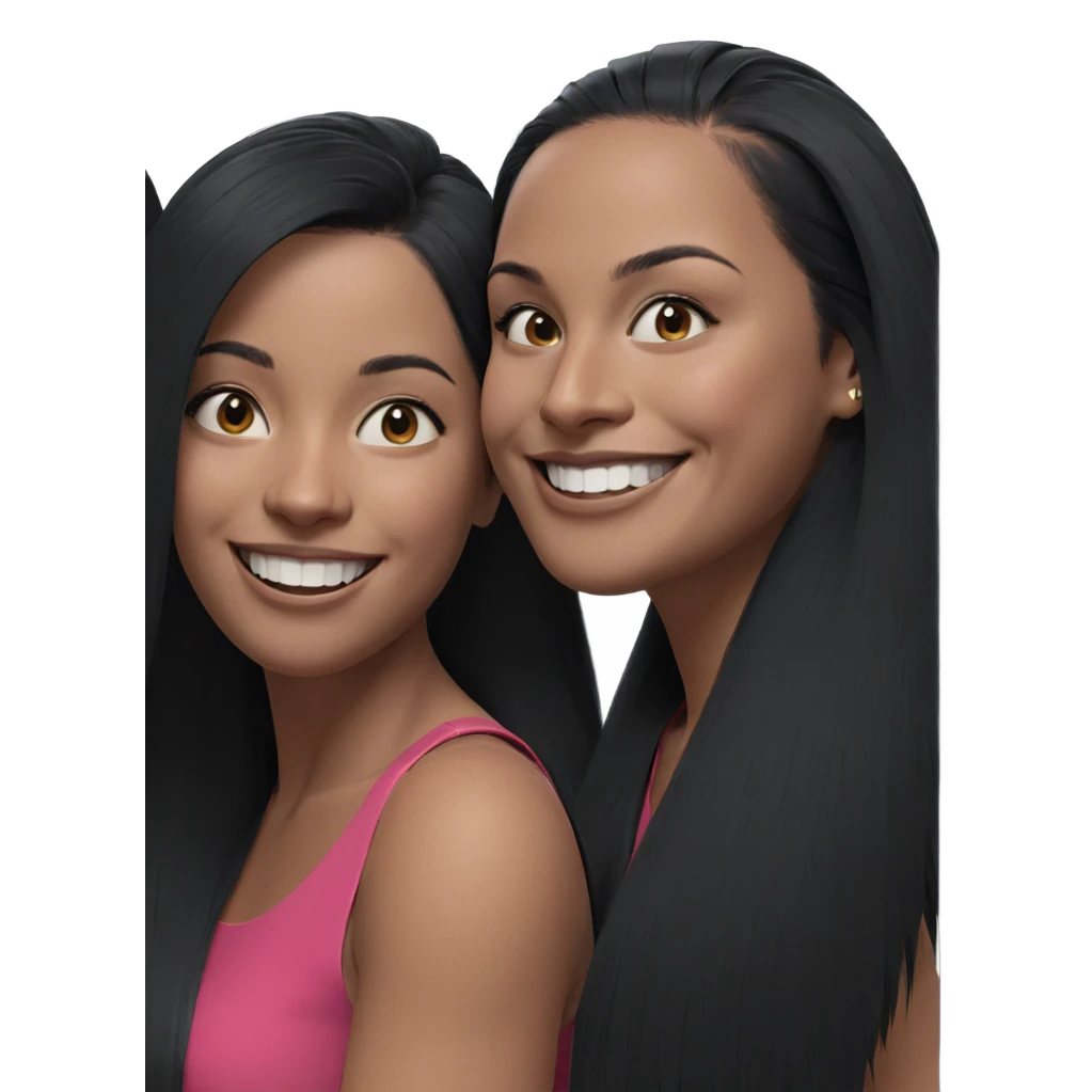 happy black hair smile emoji