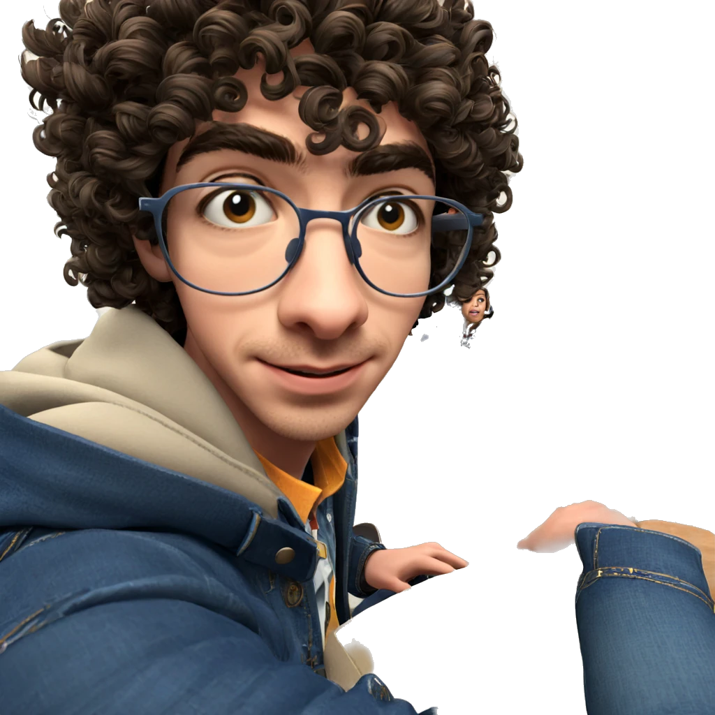 boys smiling in denim chairs emoji