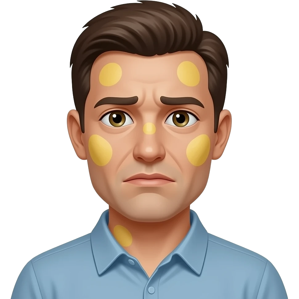 draw a man suffering from jaundice emoji