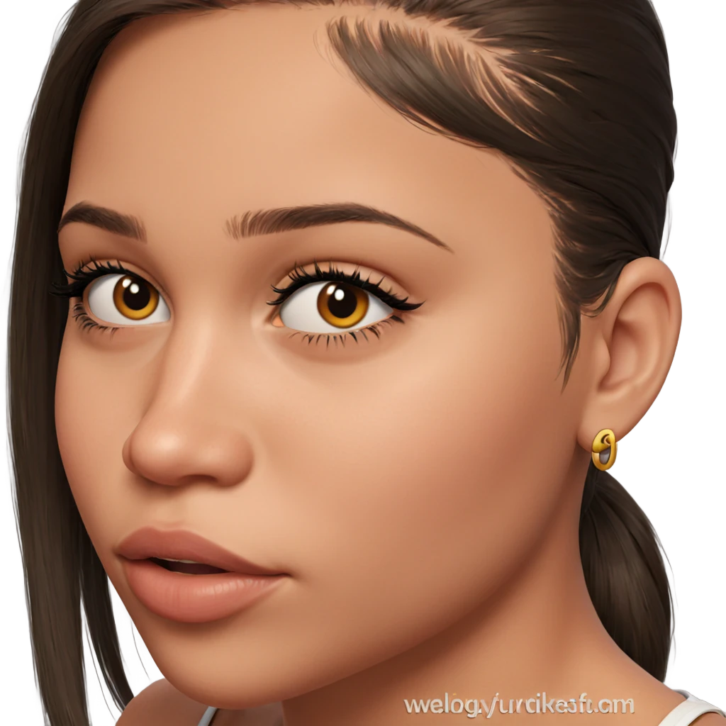 realistic portrait of a girl emoji