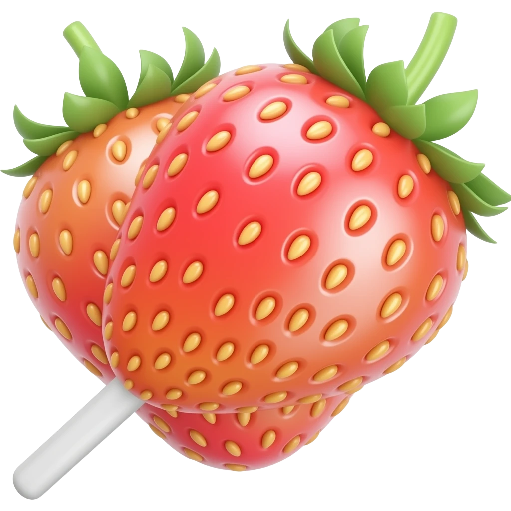 Chupe chupe de morango emoji