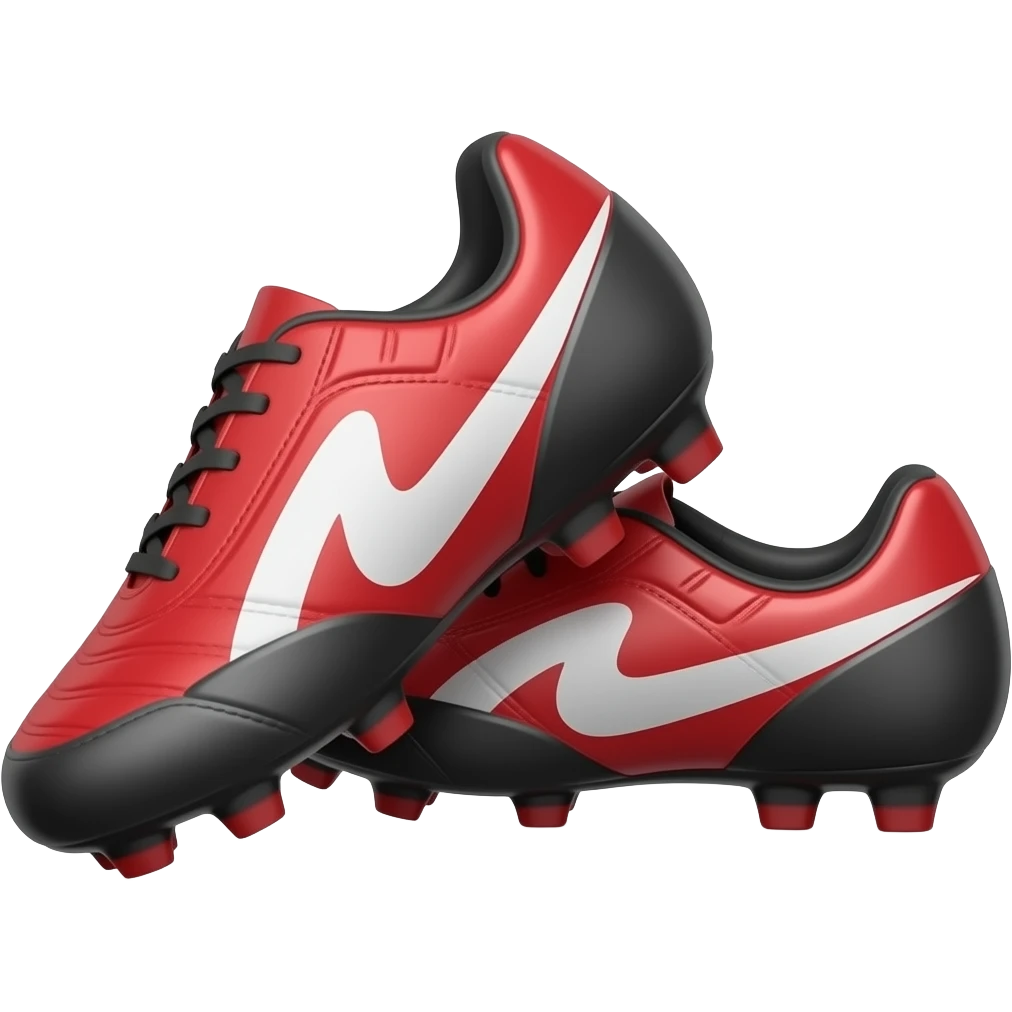 Armadale football club red and black football boots emoji