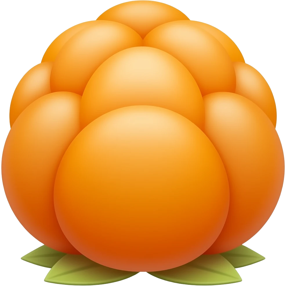 it is a cloudberry, make it yellow-orange color emoji