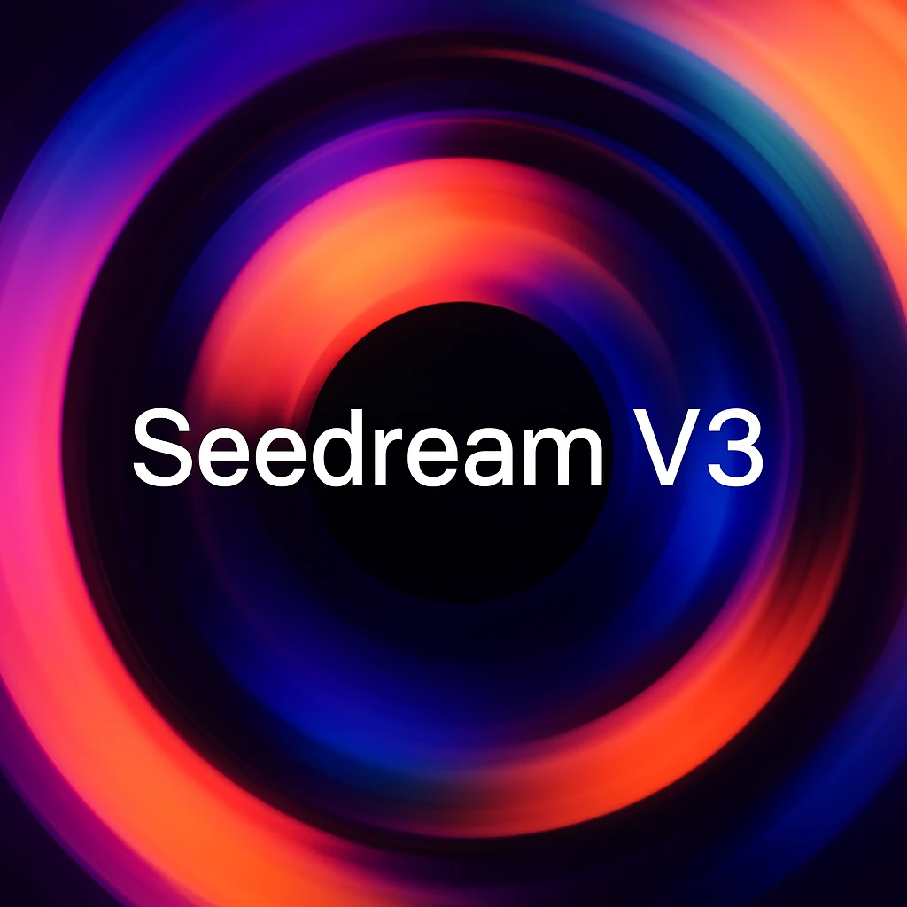 remake this and make "Seedream V3" bit bigger emoji